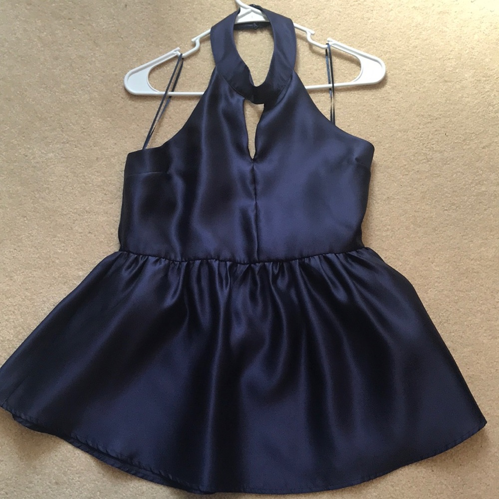 Navy blue blouse